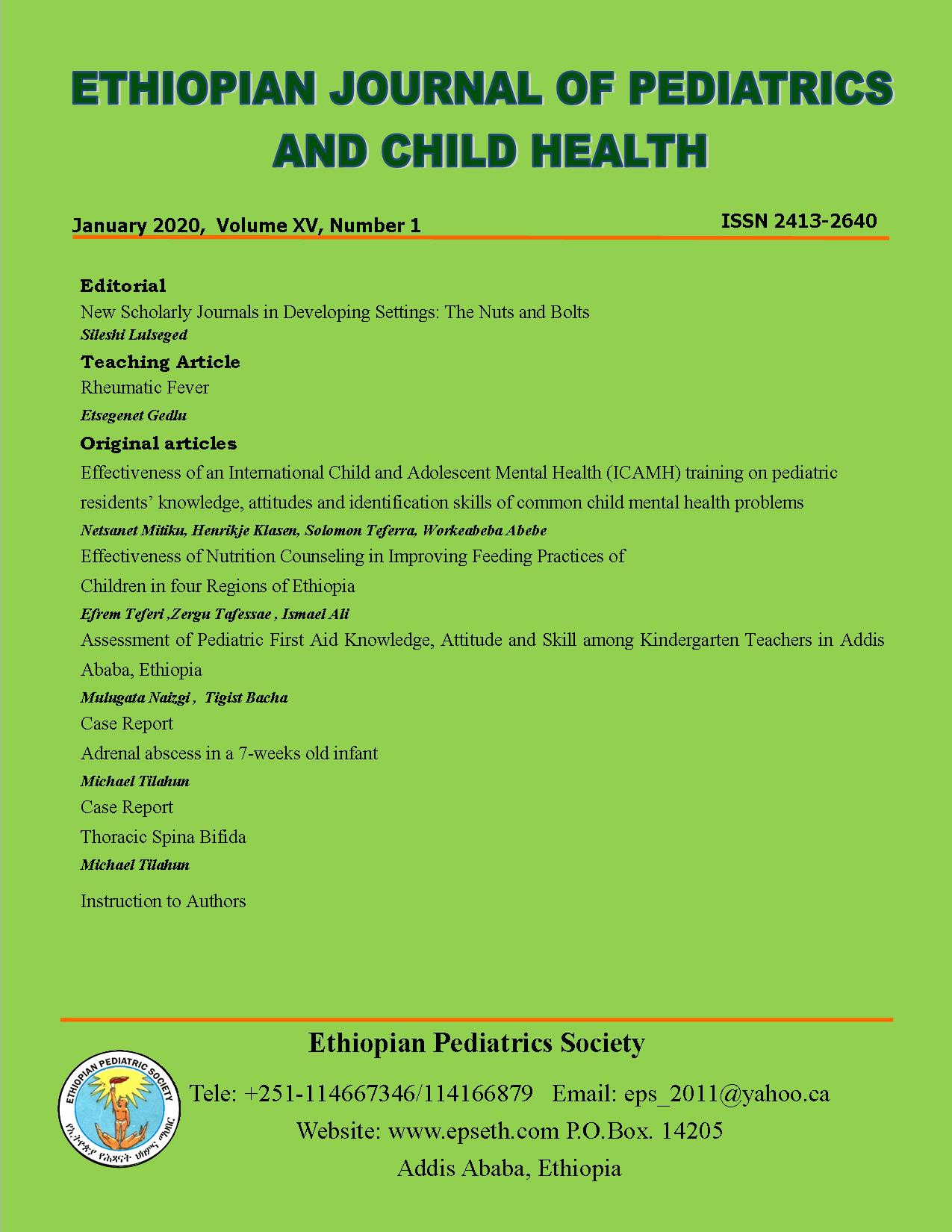 					View Vol. 15 No. 1 (2020): EJPCH August 2020 Issue
				